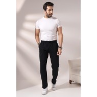 Erkek Düz Paça Eşofman 21569 SİYAH