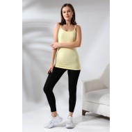 İp Askılı Pamuklu Penye KompaktEsnek Atlet 19056 AÇIK SARI