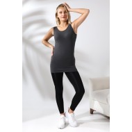 Kadın Uzun Basic Pamuklu Esnek Atlet 20516 ANTRA