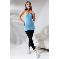 İp Askılı Pamuklu Penye KompaktEsnek Atlet 19056 BEBE MAVİ