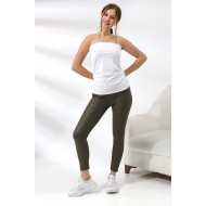 Straplez Pamuklu Penye Kompakt Esnek Atlet 20515 BEYAZ