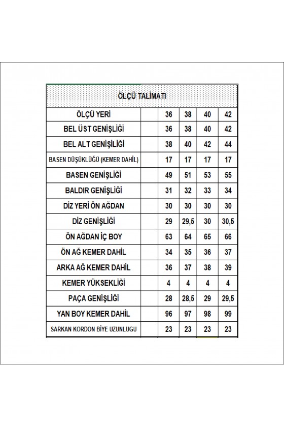 Bol Paça Rahat Kesim Pantolon 21136 BEJ