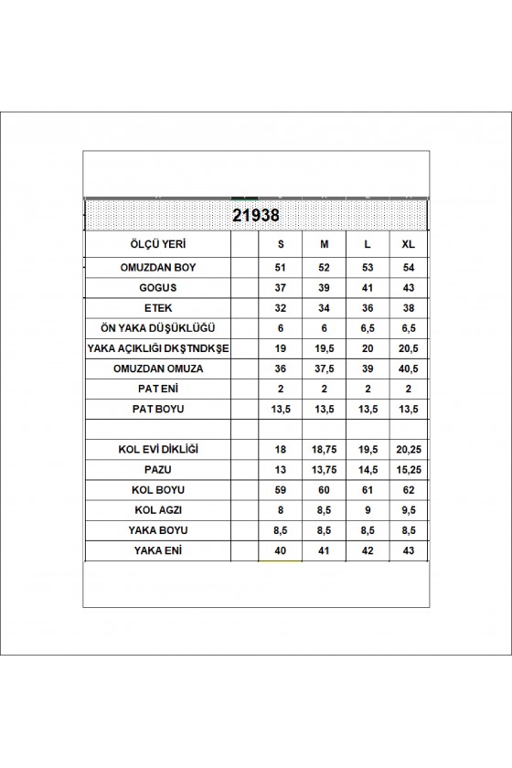 Düğmesiz Gömlek Yaka Uzun Kol Basic Kadın T-Shirt 21938 LACİVERT