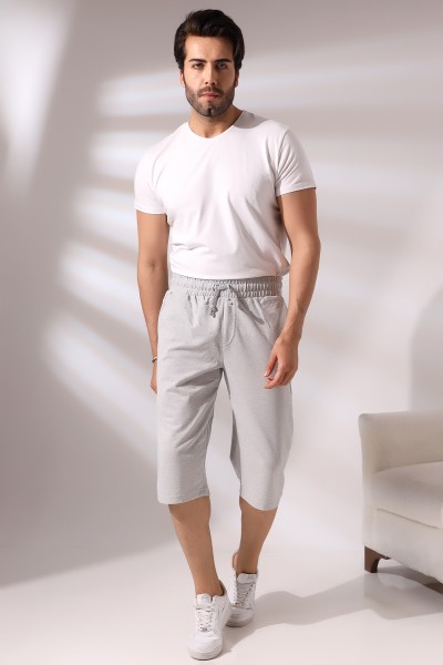 Erkek Uzun Kapri Şort 20655 GRİMELANJ Erkek Uzun Kapri Şort 20655 GRİMELANJ