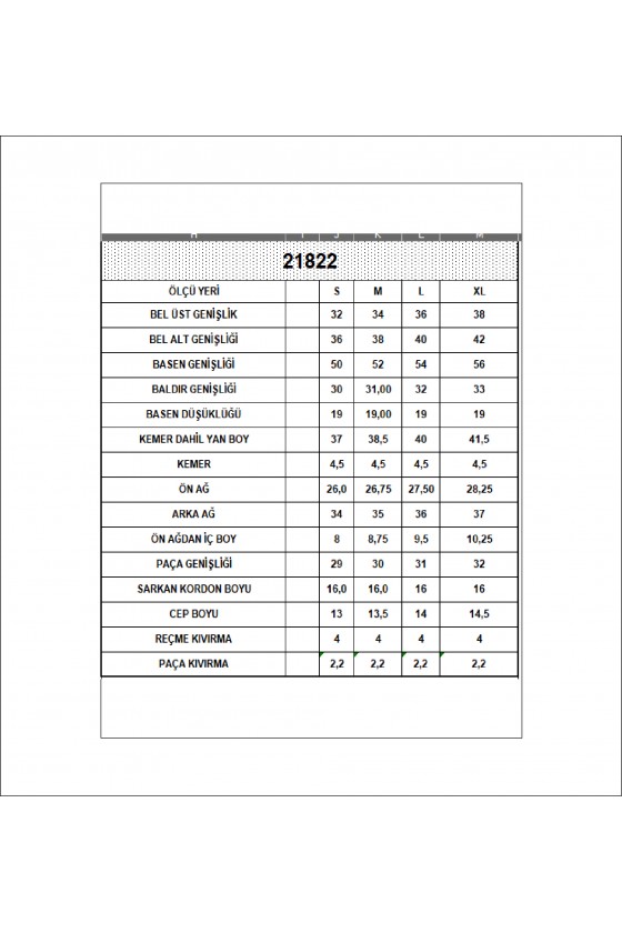 Paçası Katlamalı Geniş Rahat Kalıp Şort 21822 GRİMELANJ