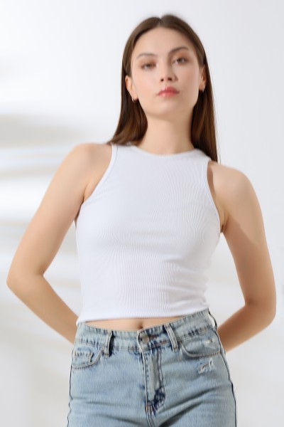 Kaşkorse Kumaş Yüzücü Rambo Atlet 21172 BEYAZ