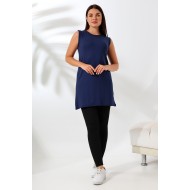 Kolsuz Uzun Tunik 20390 LACİVERT