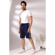 Erkek Çift Şeritli Şort 19630 LACİVERT