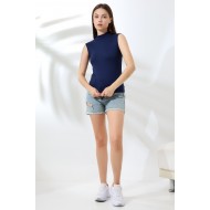 Kadın Kolsuz Body 21757 LACİVERT