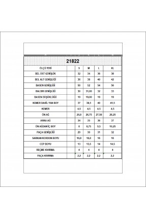 Paçası Katlamalı Geniş Rahat Kalıp Şort 21822 LACİVERT