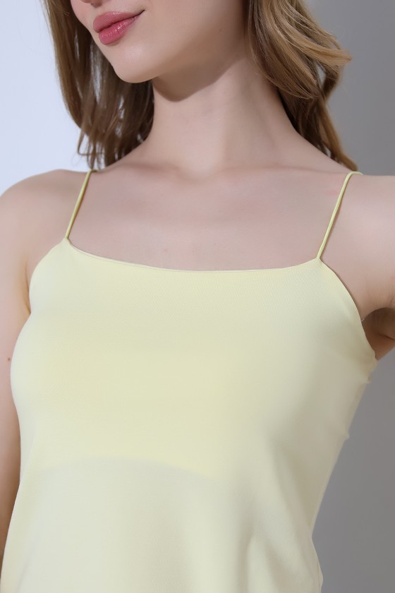 Lastik İp Askılı Atlet 21563 AÇIK SARI