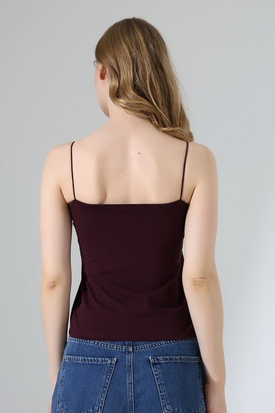 Lastik İp Askılı Atlet 21563 MÜRDÜM