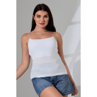 Lastik İp Askılı Atlet 21563 BEYAZ