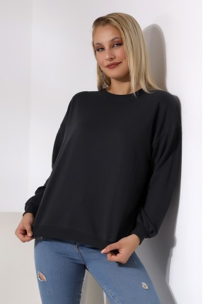 Oversize Sweatshirt 20814 FÜME