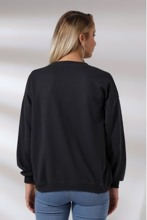 Oversize Sweatshirt 20814 FÜME