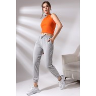 Paçası Lastikli Cepli Eşofman 21473 GRİMELANJ