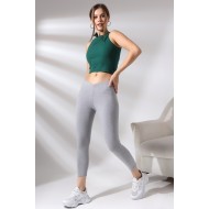 Pamuklu Kompakt Penye Likralı Bilekte Tayt 20514 GRİMELANJ