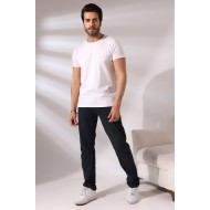 Regular Fit Erkek T- Shirt 19952 BEYAZ