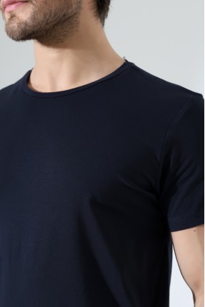 Regular Fit Erkek T- Shirt 19952 LACİVERT