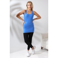 Kadın Karyokalı Uzun Basic Pamuklu Esnek Atlet 19055 SAKS