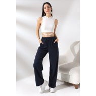 Salaş Dökümlü Eşofman Altı Pantolon 21566 LACİVERT