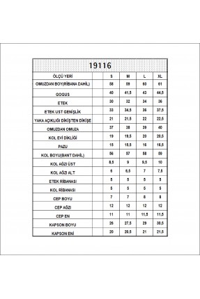 Şardonlu Fermuarlı Kapüşonlu Sweatshirt 19116 EKRU