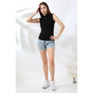 Kadın Kolsuz Body 21757 SİYAH