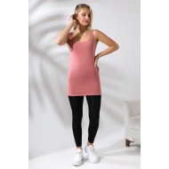 Kadın Karyokalı Uzun Basic Pamuklu Esnek Atlet 19055 SOĞAN